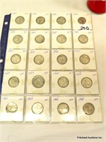 Lot Of 20 Canadian Silver Quarters