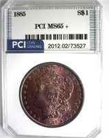 1885 Morgan PCI MS65+ Wonderful Color