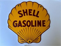 Shell Gasoline Clamshell Sign
