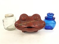 BIG RED frog & jars