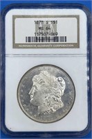 1878 S Silver Morgan Dollar MS 64