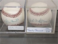 SIGNED BALLS IN ACRLYIC CASE MORNEAH, DOCKINGS
