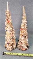 2- 18" Seashell Cones