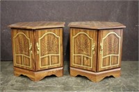 Two Hexagon End Tables