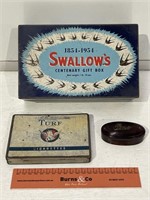 3 x Household Tins / Containers Inc. SWALLOW’S,