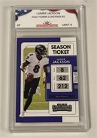 2021 Panini Contenders #7 Lamar Jackson Card