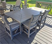 Trex/ Polywood All-Weather Table with 6 Chairs