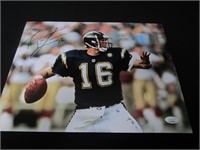RYAN LEAF SIGNED 11X14 PHOTO CHARGERS JSA
