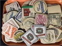 LOT OF EUROPEAN ADVERTISING BEER COASTERS