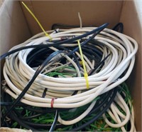 Box lot of TV cables
