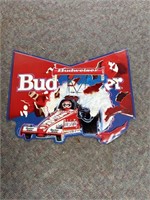 Budweiser metal tin sign 34” long