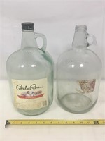 Vintage one gallon jugs.