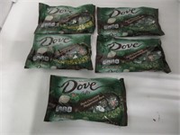 5 Bags Dove Chocolates