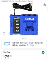 Kobalt 24V Lithium Ion Battery Charger