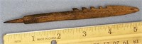 St. Lawrence ivory artifact harpoon 6" long