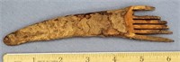St. Lawrence Island ivory comb 6.5"        (f 16)