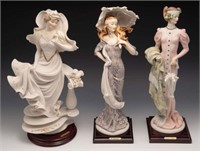 Lot of 3 Giuseppe Armani Figures of Women.