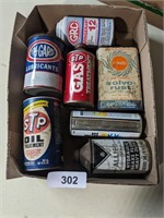 Vintage STP Oil Treatment Can & Other Vintage