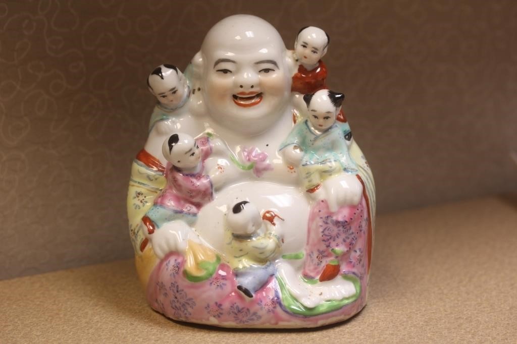 Vintage Chinese Ceramic Buddha