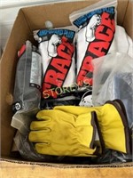 Box of Gloves, Hand Guards, Lights, Etc.