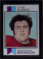 (2) Lyle Alzado Topps NFL Cards, '72 #106 '73 #312