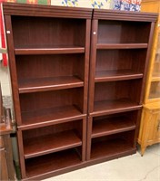 Pair Of Open Bookcases