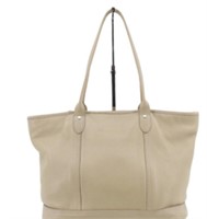 Longchamp Tan Leather Tote Hand Bag