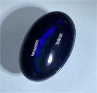 Certified 3.00 Cts Natural Black Opal