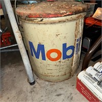 Vintage Mobile Grease can