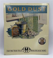 Gold Dust Metal Sign- Tin Tacker