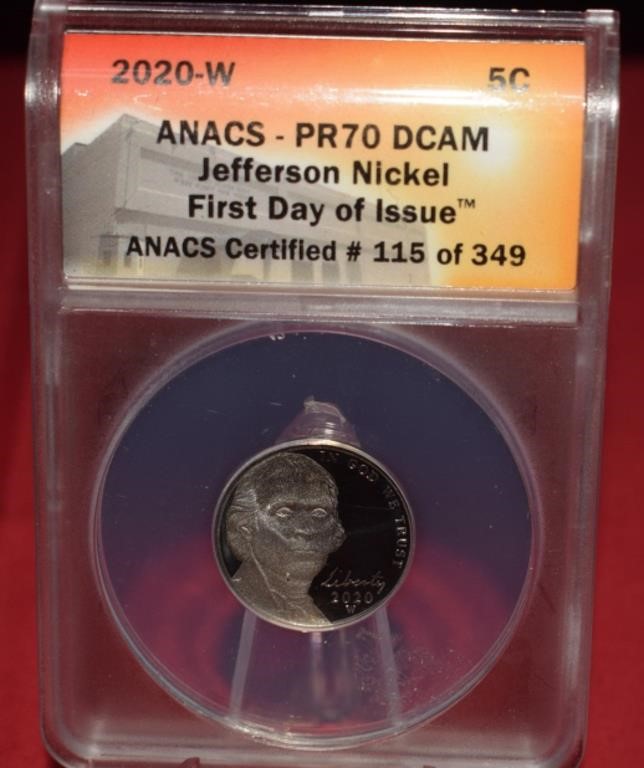 2020-W Jefferson Nickel   First Strike  MS70  PCGS