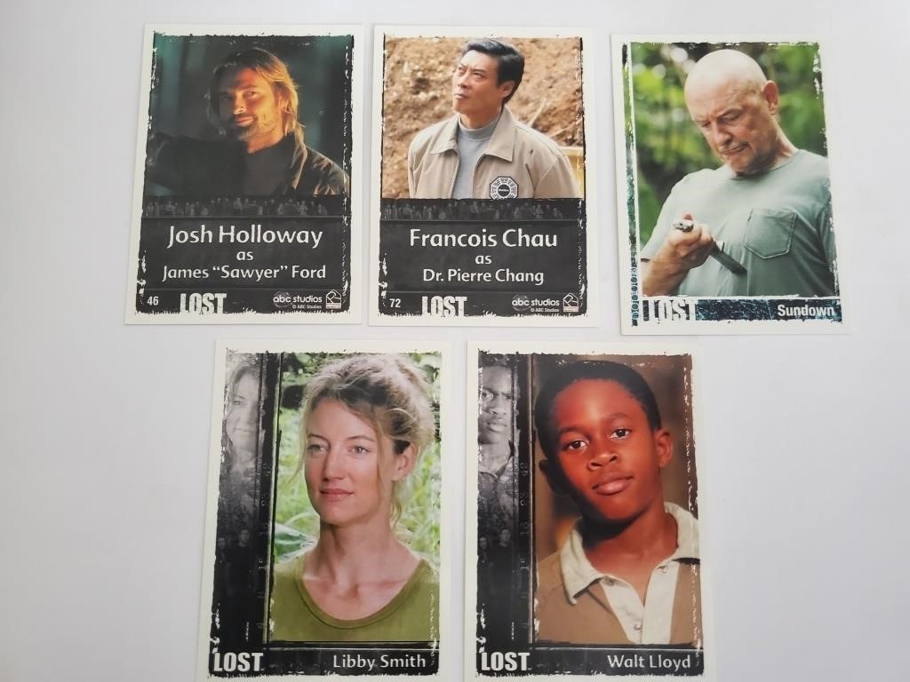 lot of Lost tv show trading cards