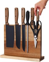 Home Kitchen Magnetic Wood Knife Block