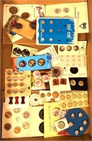 porcelain buttons, stencil buttons & more