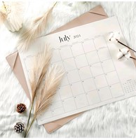 Simplified Desk Calendar 2024-2025