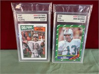 2 GRADED DAN MARINO CARDS