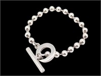 GUCCI Silver Ball Chain Bracelet