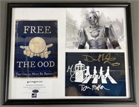 3x Cast Signed Doctor Who Print