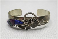 Sterling Southwest Multi-Stone Cuff Bracelet