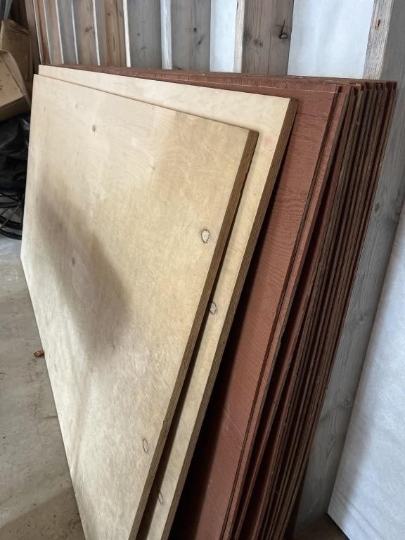 14 pieces of 8x4ft siding and 2 - 3/4 maple wood