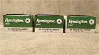 3 boxes-44 Remington Magnum Pistol & Revolver Cart