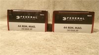 2 boxes- 44 REM MAG Centerfire Pistol Cartridges