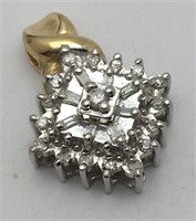 10k Gold & Diamond Pendant