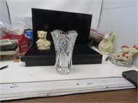 CRYSTAL  STAR  VASE HEAVY Crystal