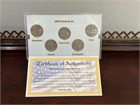 2000 Platinum State Quarter Set - Uncirculated