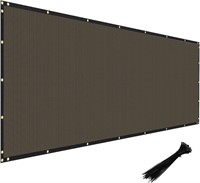 6' x 20' Privacy Fence Screen  Brown  85%