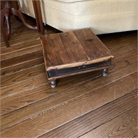 Primitive Square Footstool or Stand