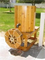Handmade Wooden Water Wheel Fountain