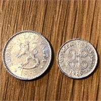 (2) Mixed Finland Coins