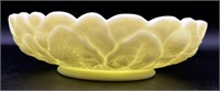 Fenton Custard Water Lily Chip&Dip Bowl Uv